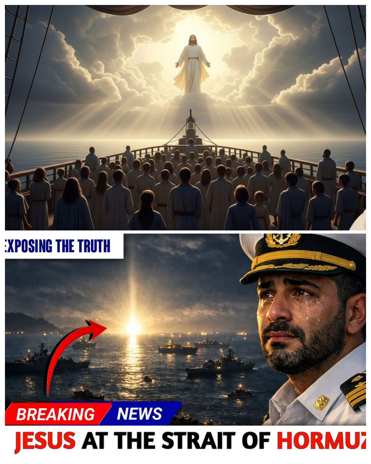 STRAIT OF HORMUZ: Muslim Captain Records Testimony From His Cabin After Jesus Appears Over The Water