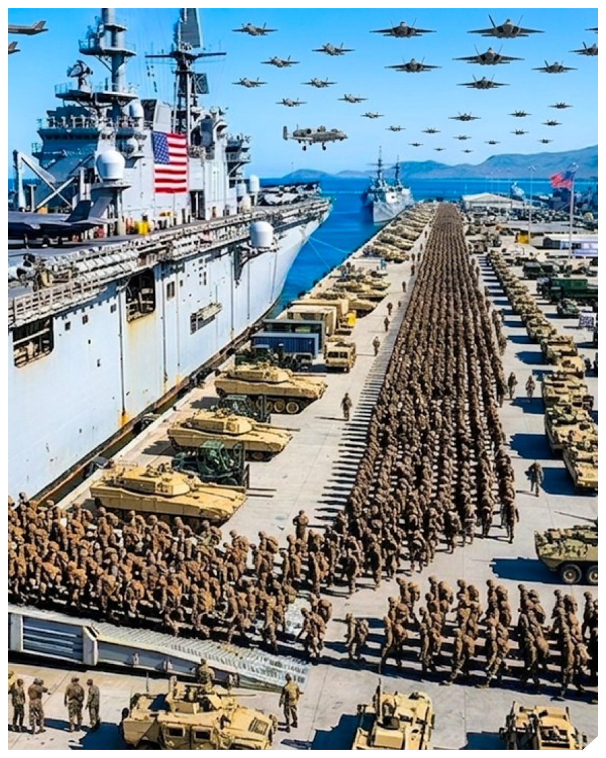 Tehran Shocked! Thousands of elite US troops landed in the Middle East using C-130J aircraft.