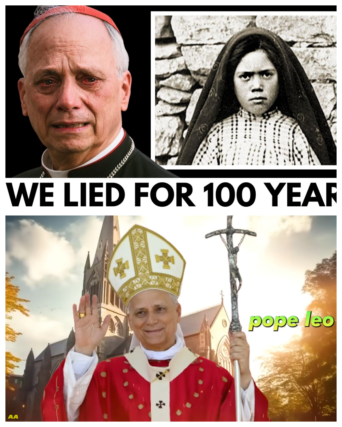 Pope Leo: “I Just Read The 3rd Secret of Fatima, Here’s What It Said.<p>.<p>.<p>“