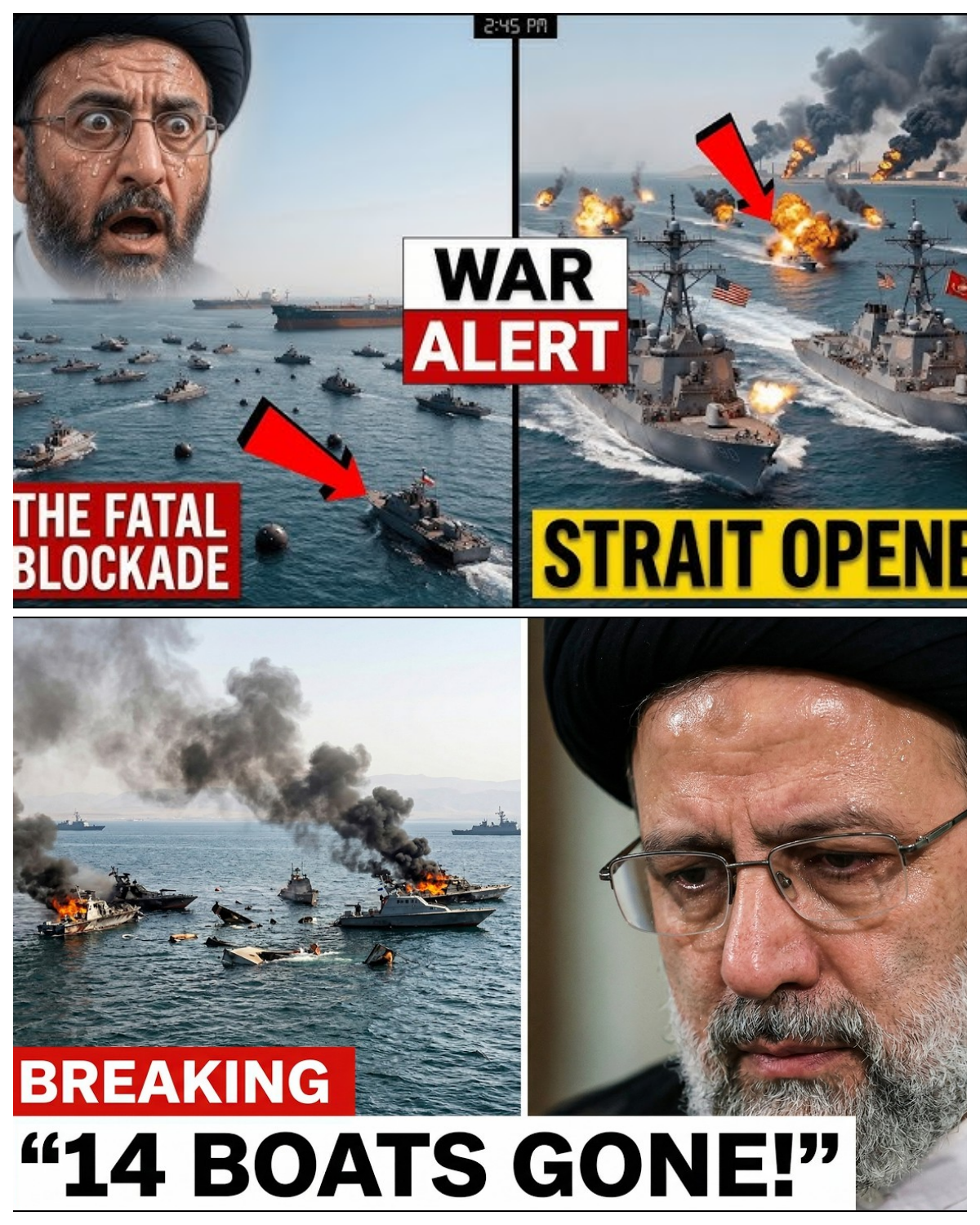 DESTROYED IN 33 MINS: Iran Loses 14 Boats & 9 Bases to US Marines