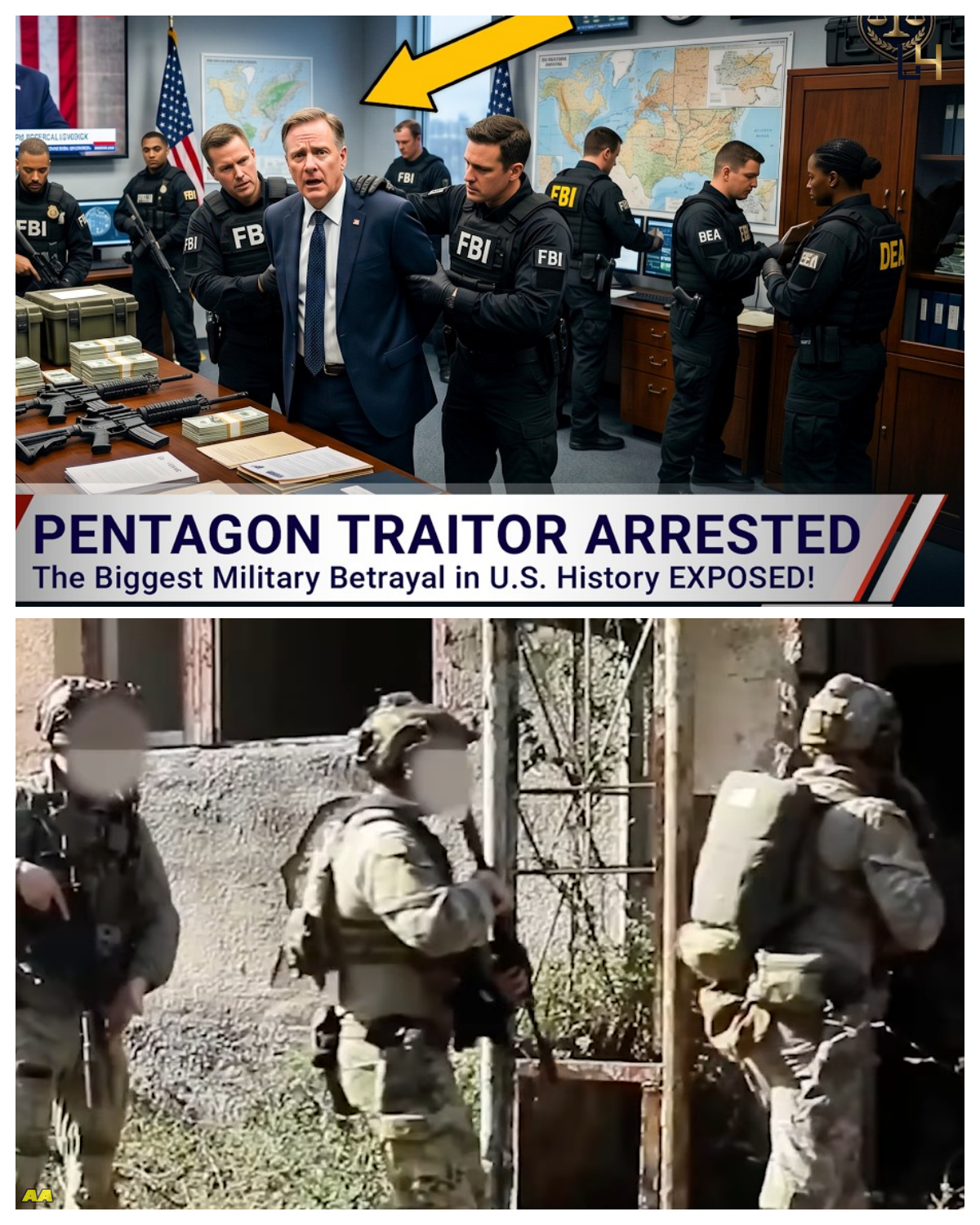 FBI & DEA Arrest Senior Pentagon Official—21 Tons Seized,58 Arrested in Massive Betraya