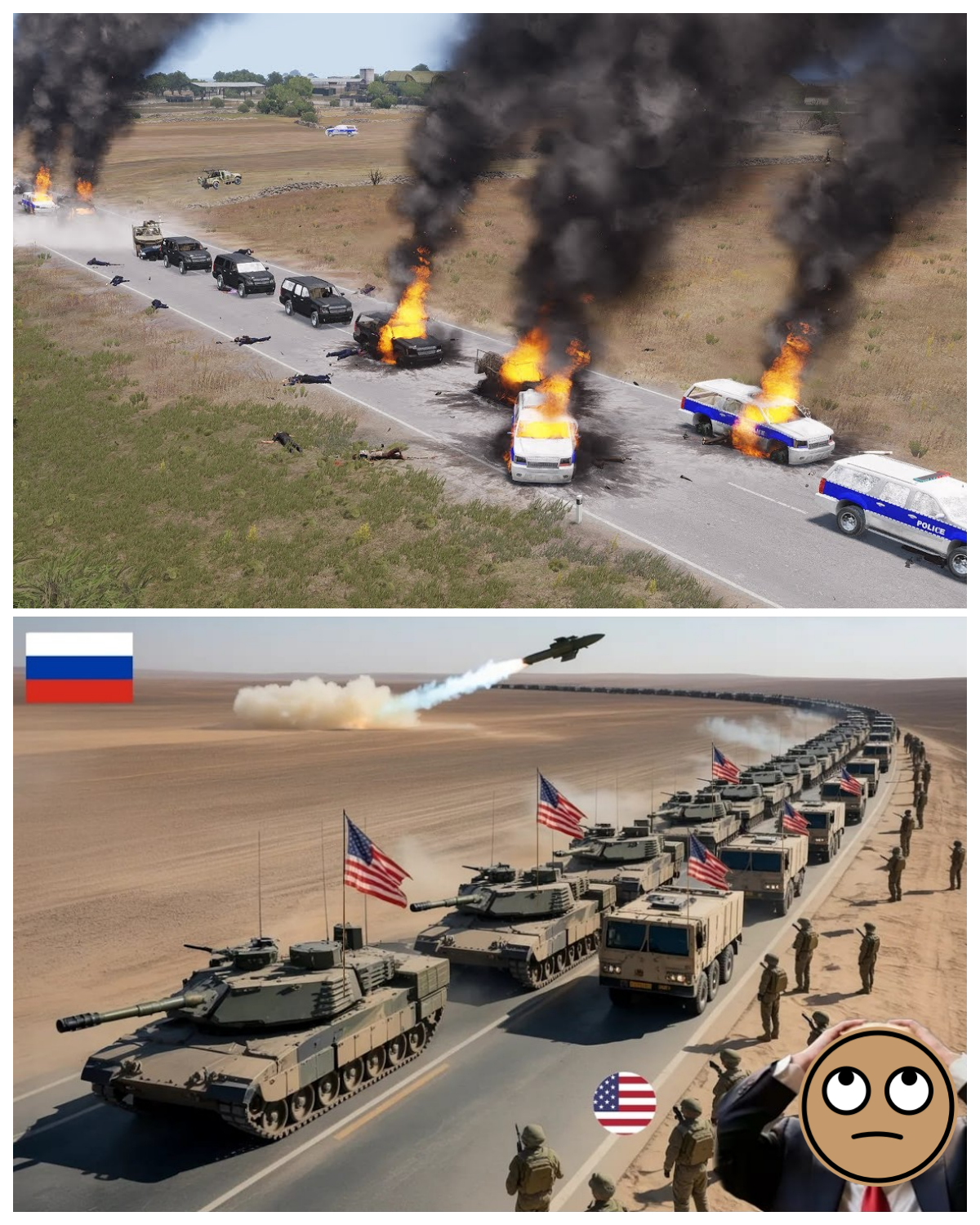 No Way Out! US Reinforcement Convoy Ambushed While Crossing Border – ARMA 3