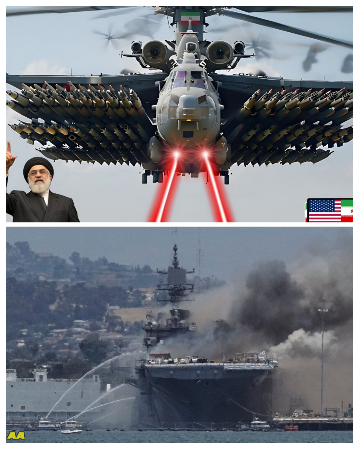 Today! The heroic actions of the RHS-27 pilots resulted in the destruction of a US aircraft carrier in the Black Sea.