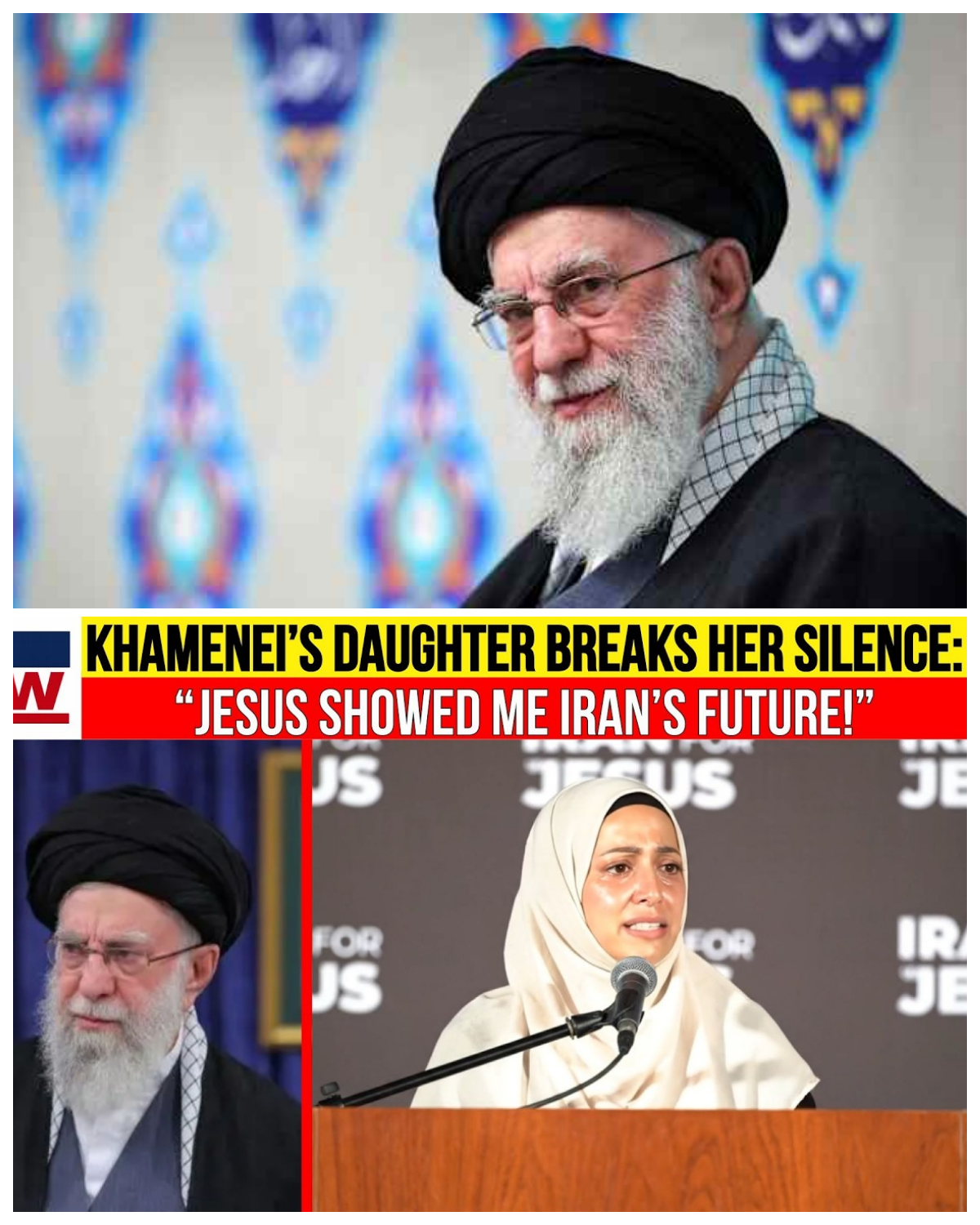 Viral Claim: Khamenei’s Daughter Speaks Out — “After His Death, Jesus Showed Me Iran’s Future” 2026