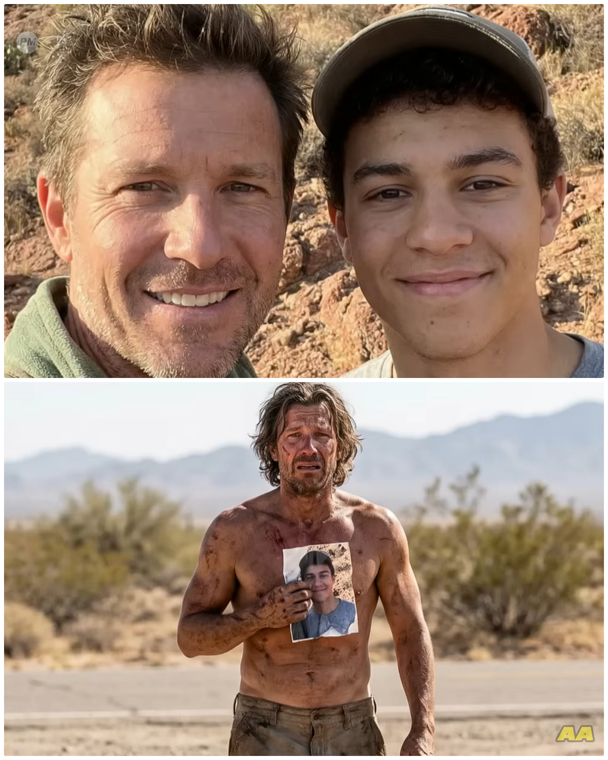 Father and Son Vanished In Arizona — 1 Year Later Father Seen Holding Photo of Missing Son...