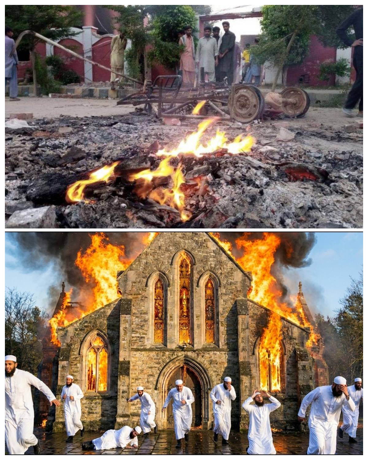 Muslims Set Church on Fire Until They Saw What Was Inside