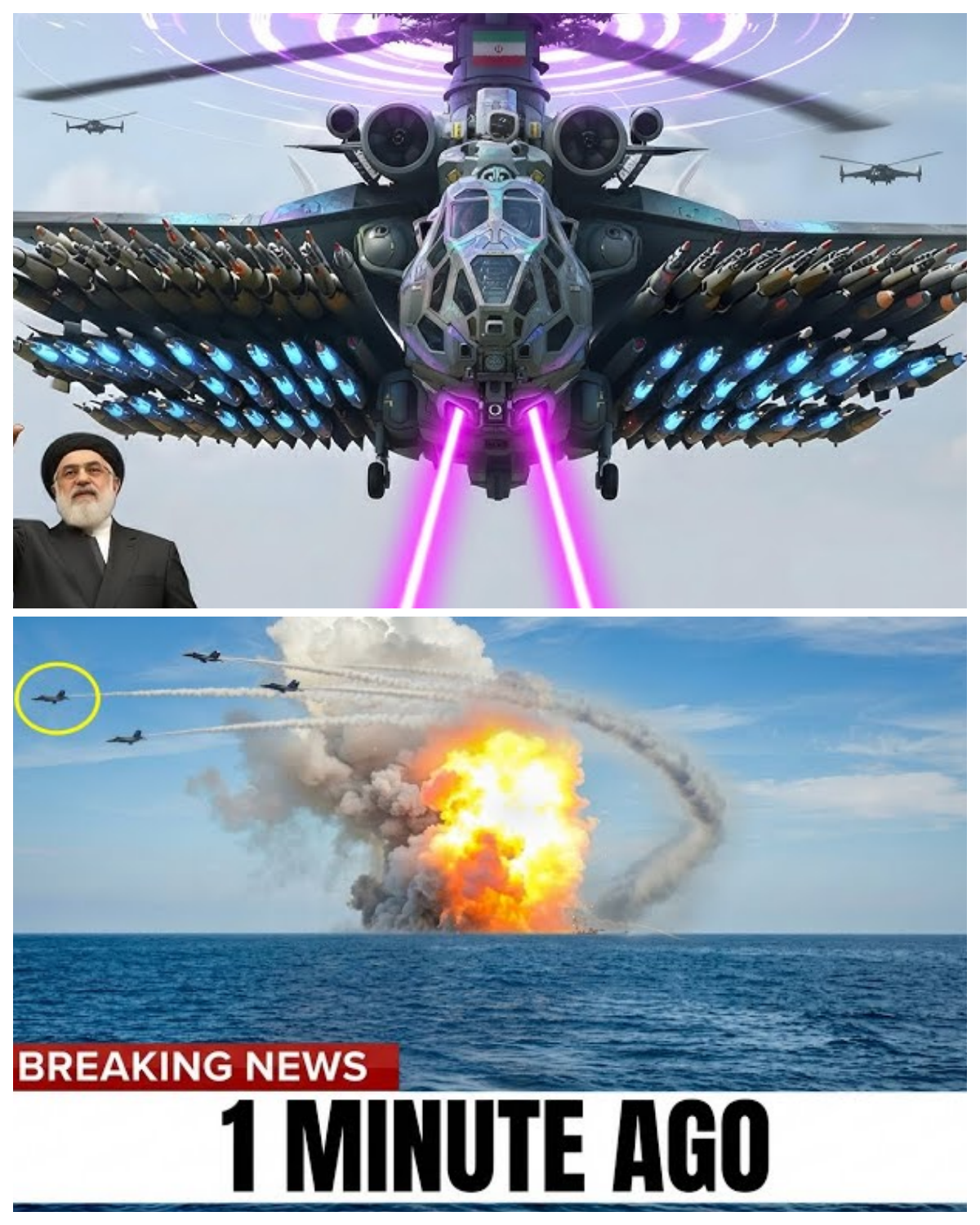 2 hours ago! Iranian MIG-29 fighter jet pilot successfully destroyed US aircraft carrier
