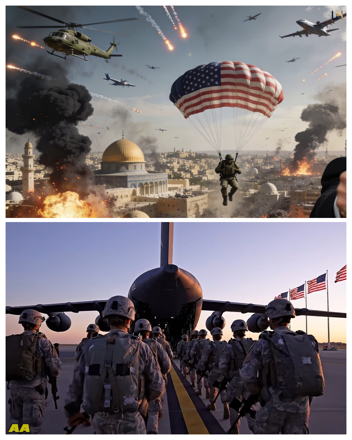 Urgent Military Operation! U.S. Commandos Freefall from Chinooks Near Iran