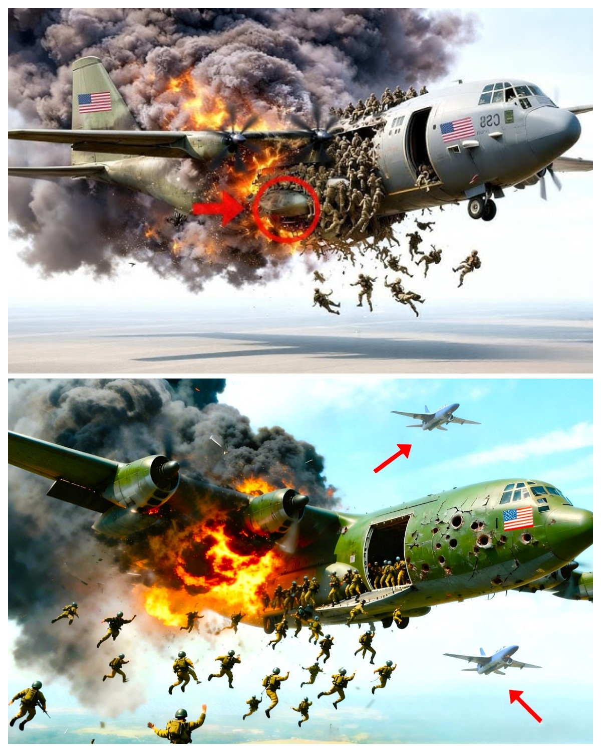 13 minutes ago! C-130 Shot Down by Russian Yak-141 Fighter Jet | Air Combat