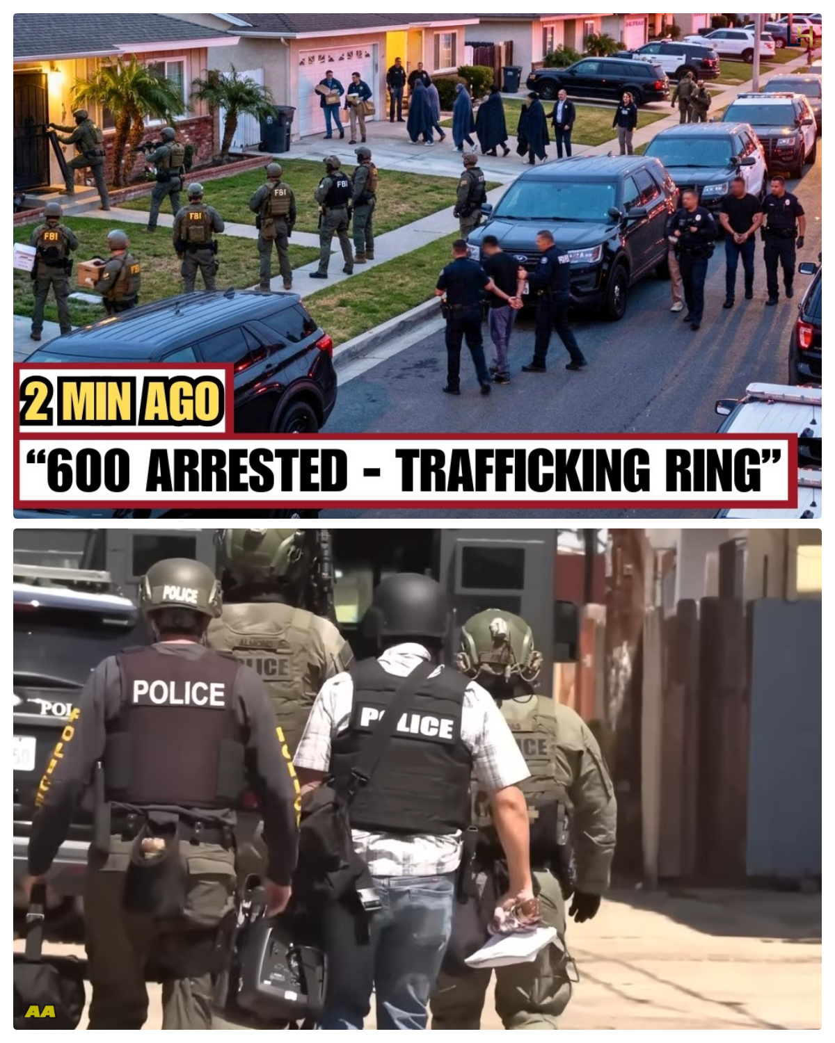 Biggest California Human Trafficking Bust — 600 Arrested, 170 Victims Freed