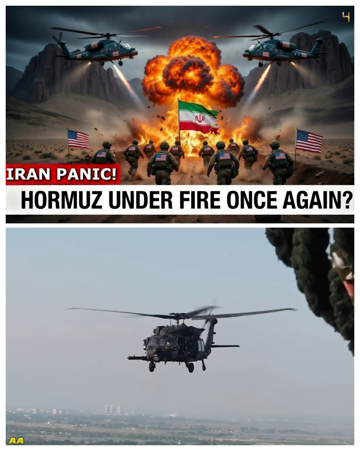 Iran Shocked! US Army Apache Helicopters and Infantry Units Clear Iranian Trenches Near Hormuz