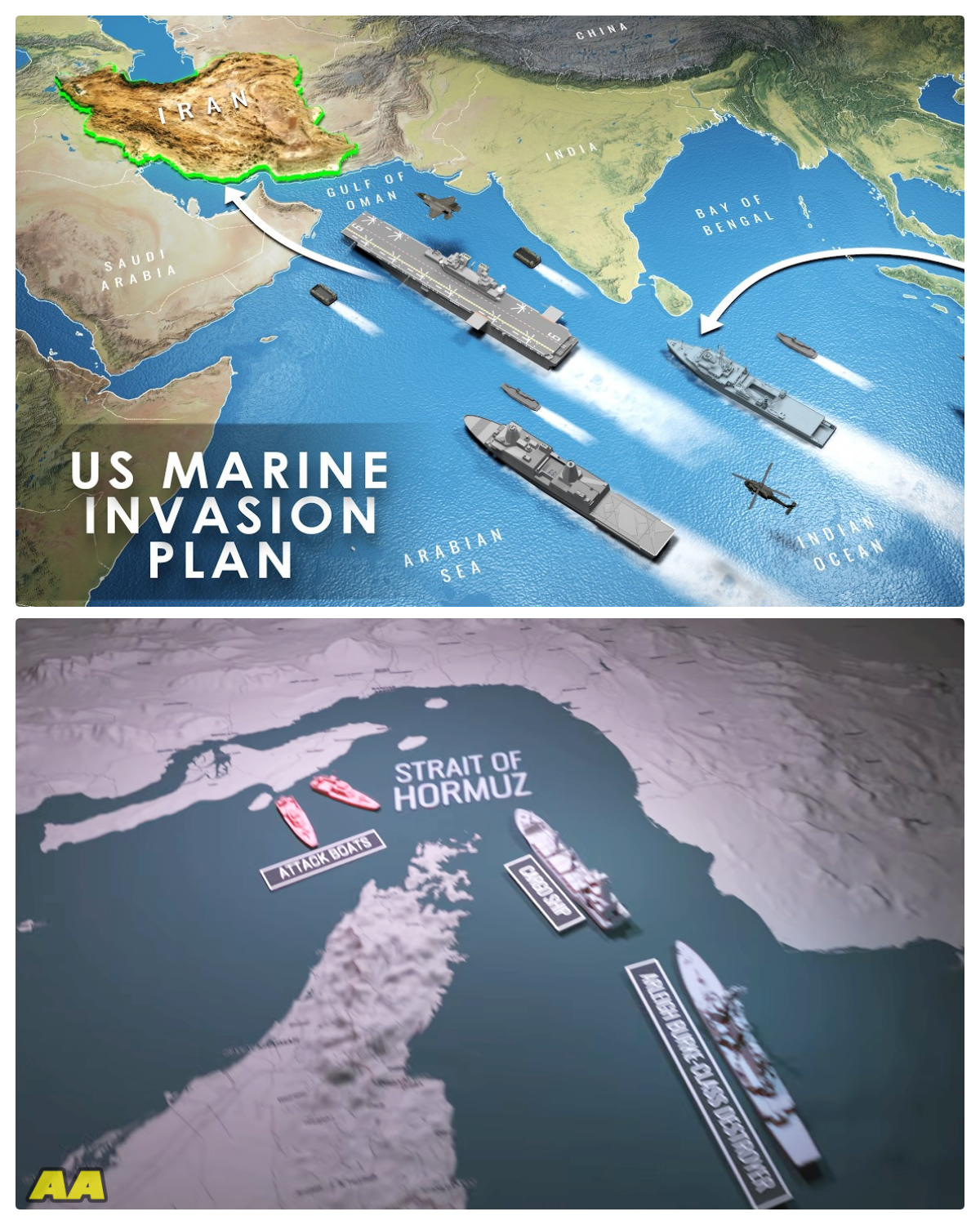 US Marines Strategy to Invade Iran in Amphibious Ships | Explain