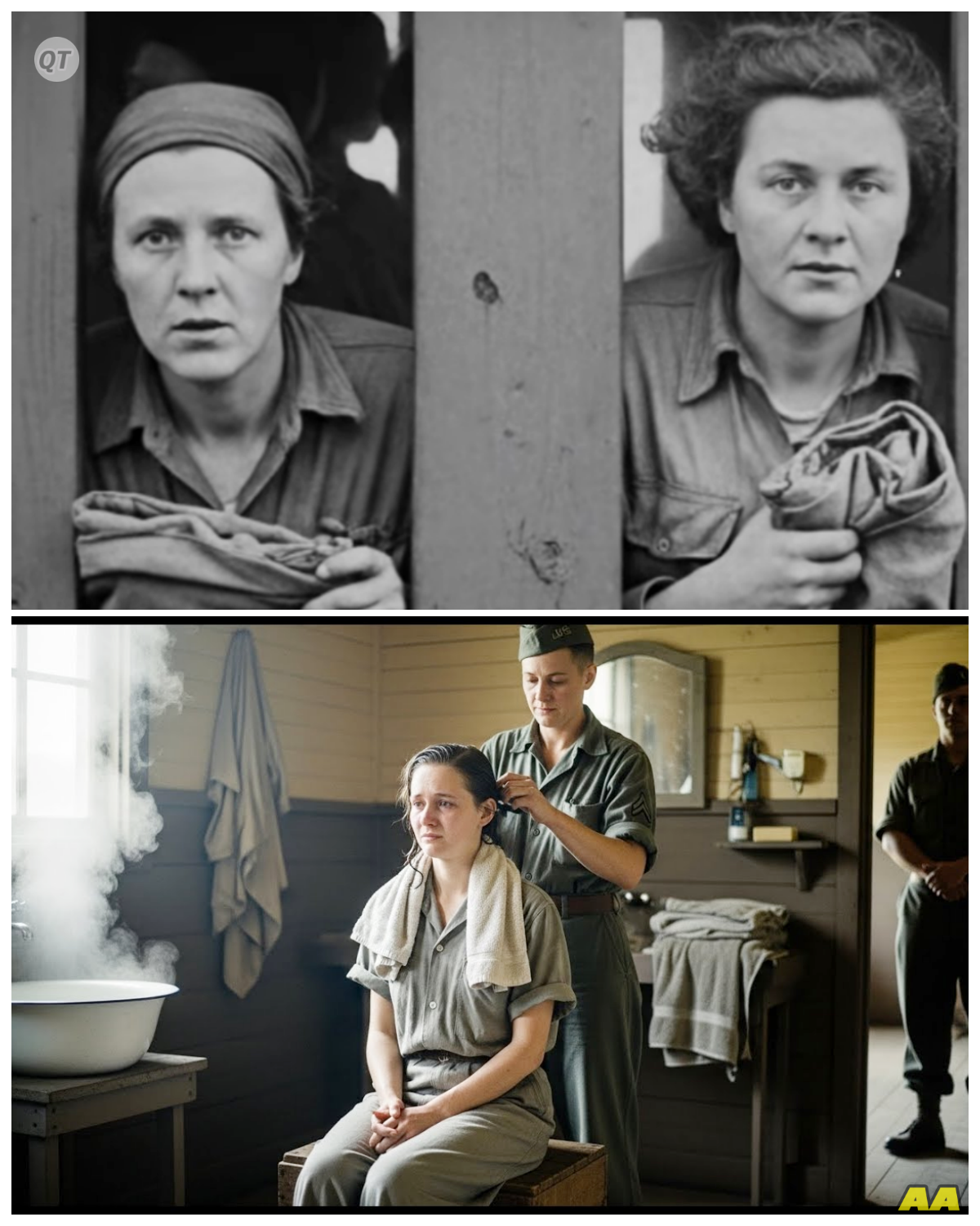 “‘We Were Enemies… But He Fixed My Hair’ — German Pow Women Cried In The Camp Salon”-ZZ