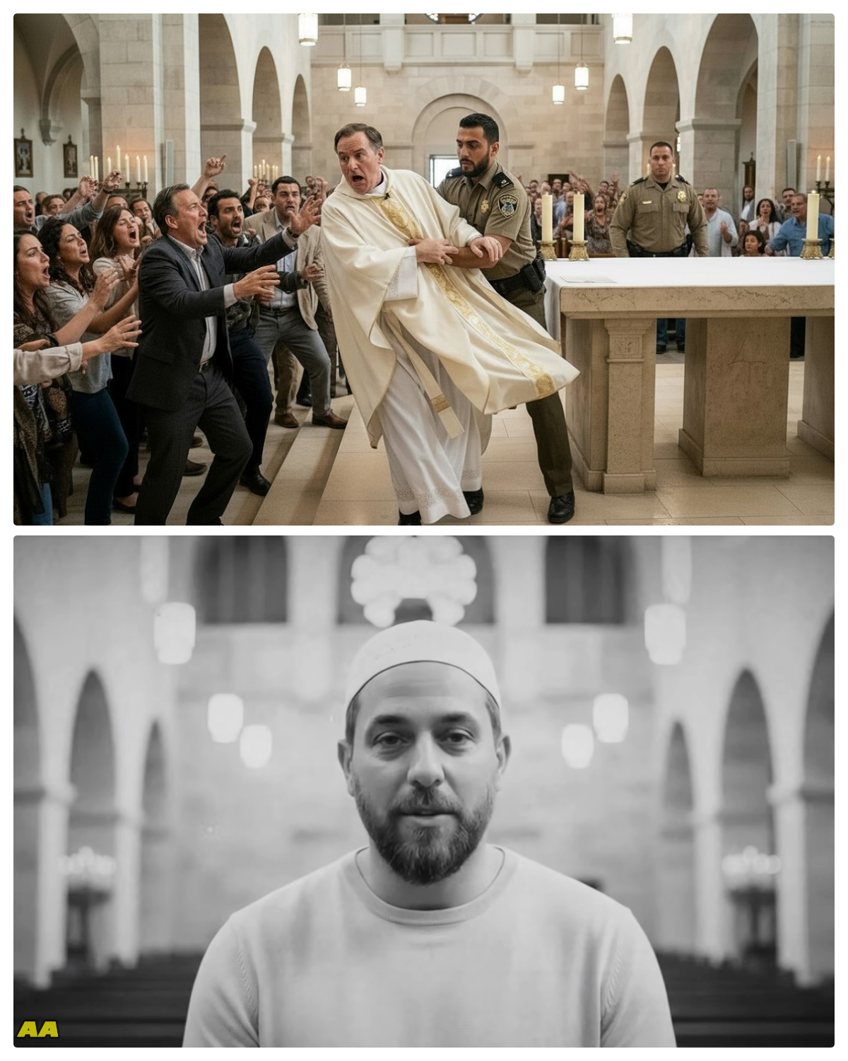 Muslim Officer Arrested a Priest Live on Altar Then Jesus Appeared