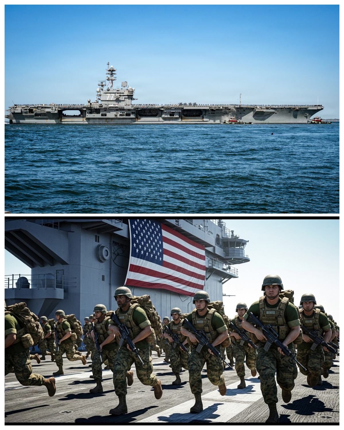 US Sends Powerful Carrier Strike Group USS George H W Bush Into Tense Middle East