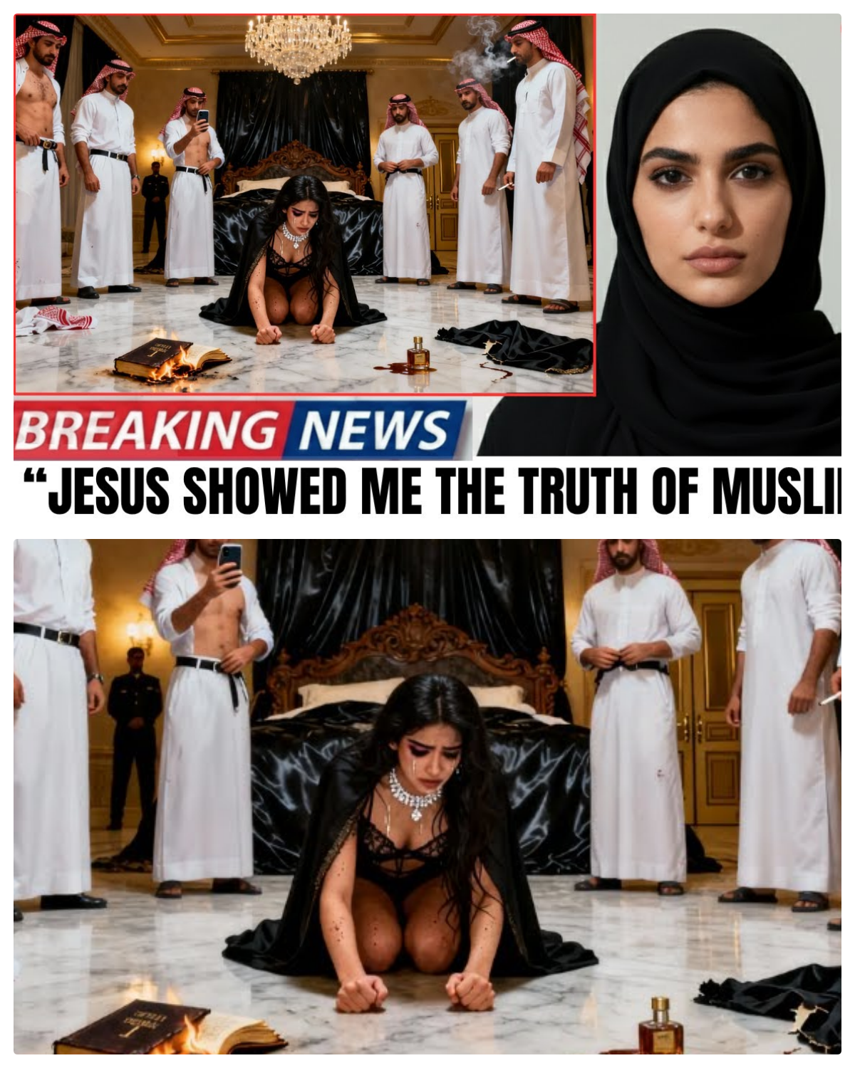 Saudi Princess Shared Between Her Cousins Abandons Islam After Being SAVED BY JESUS