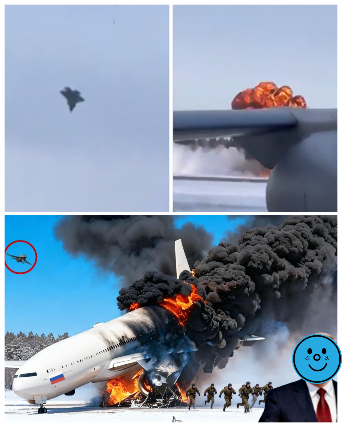 13 minutes ago! Putin’s presidential plane was destroyed by a US F-35 jet!