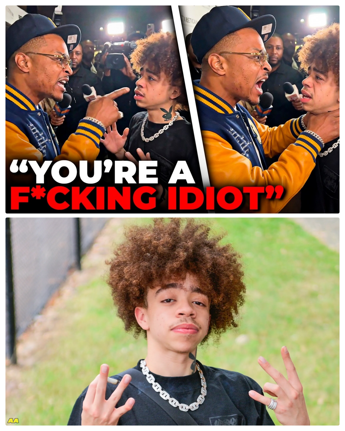 T.I. Grabs King Harris By The Neck On Camera After He Put The Entire Family In Danger..