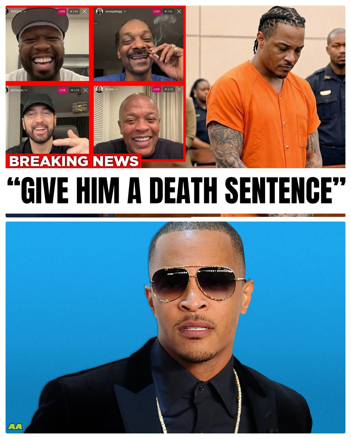 Rappers REACT TO T.I. Receiving A Death Sentence