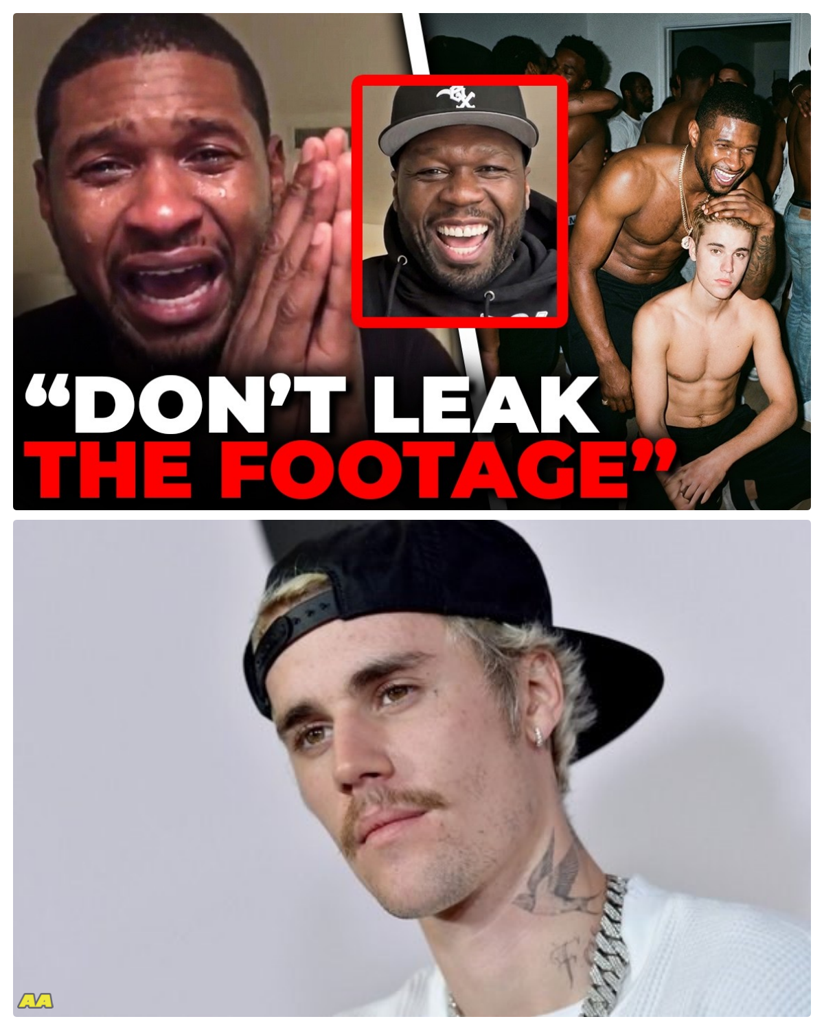 Usher BEGS 50 Cent After Justin Bieber Gave Him New Tapes For His Documentary