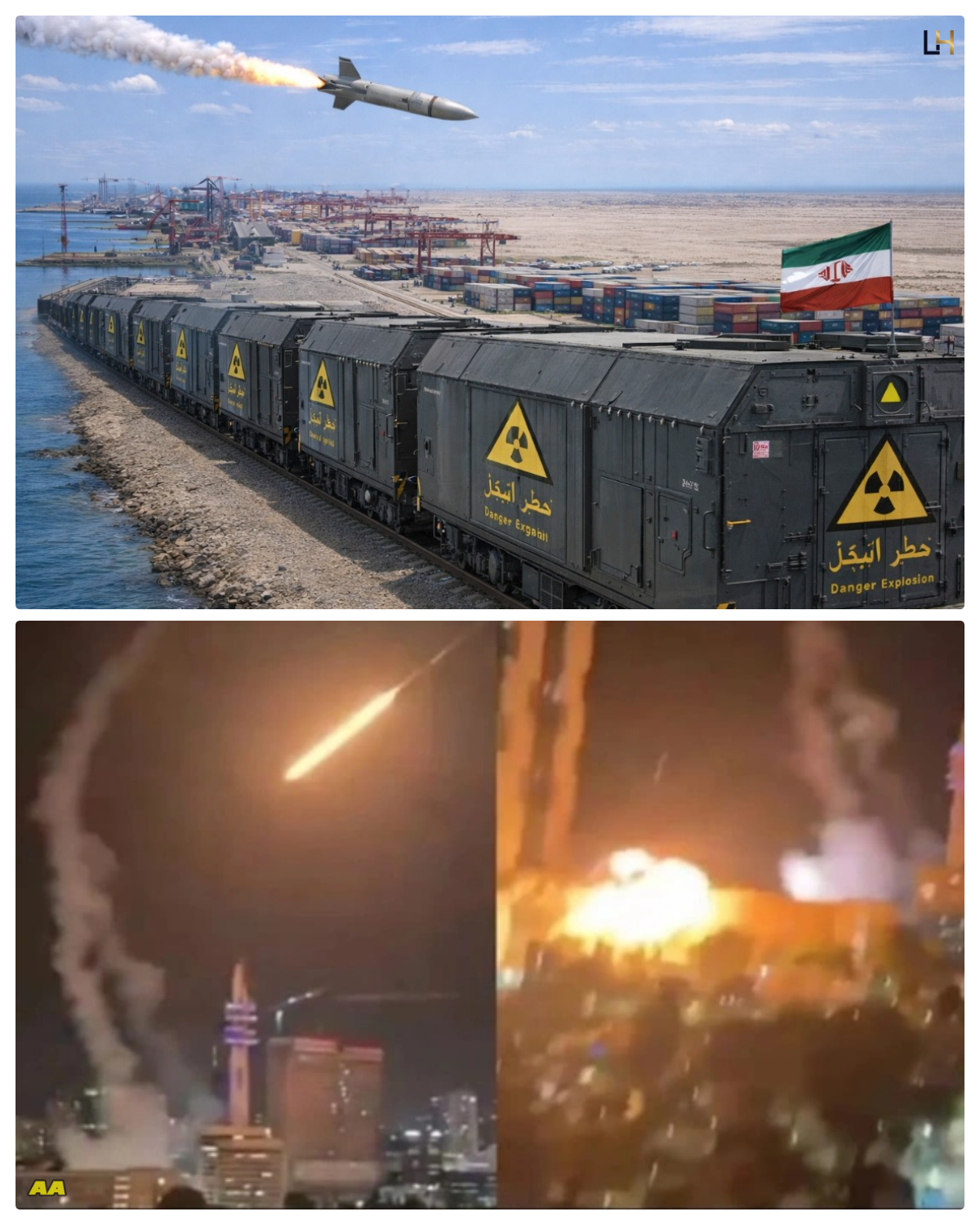 US forces successfully struck a heavy Iranian nuclear cargo train with missiles aimed at Tehran.