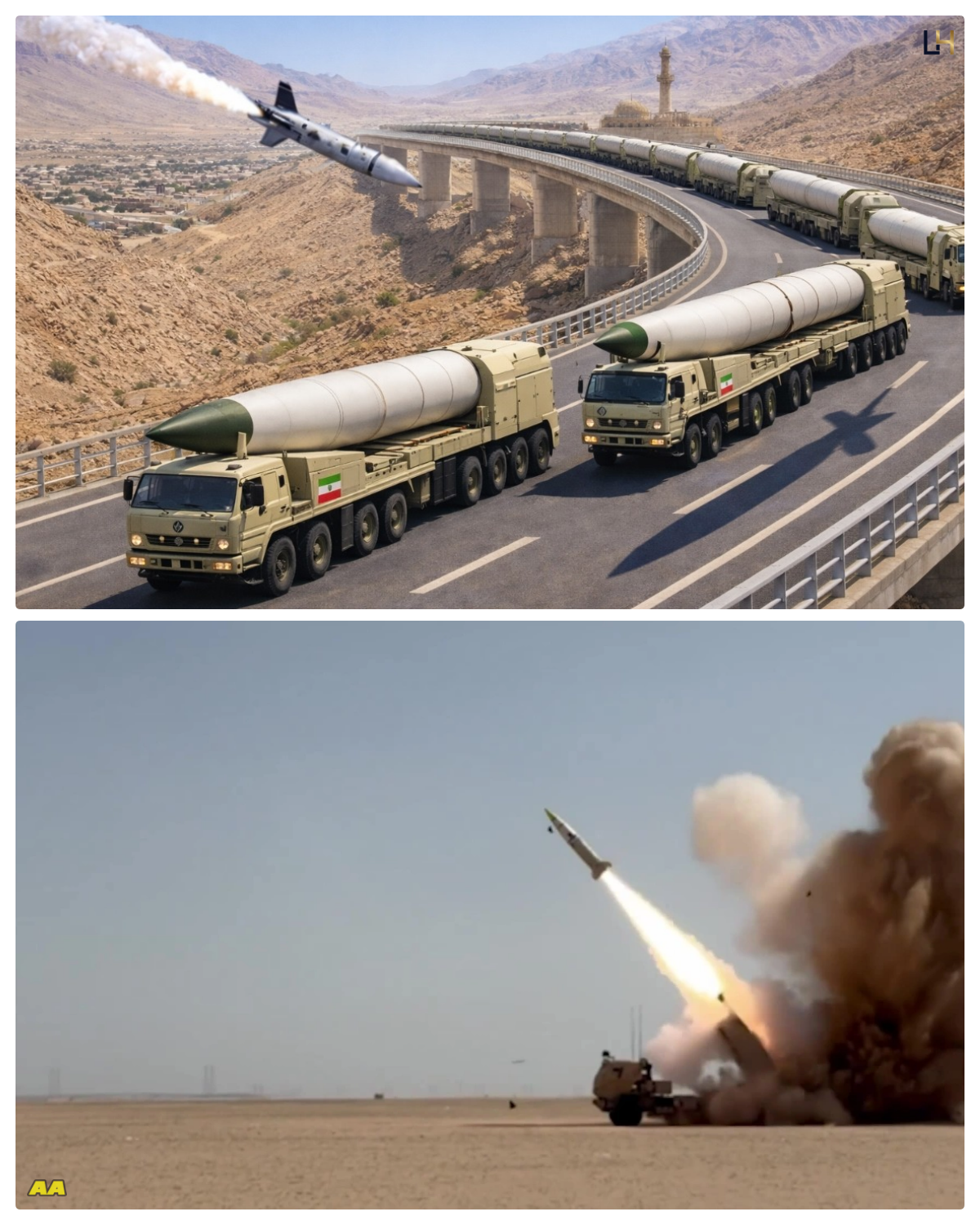 BREAKING NEWS! The US Air Force has successfully destroyed a convoy of Iranian long-range ballistic missile launchers.