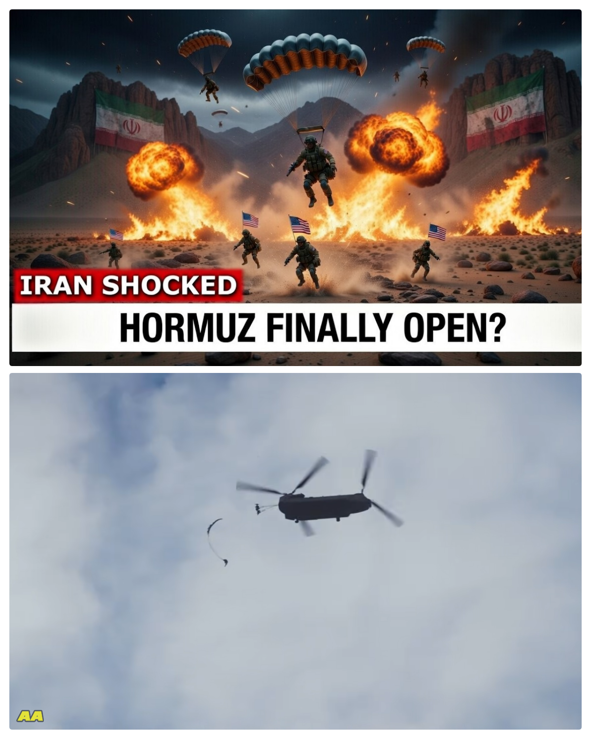 Iran Shocked! 3rd Marine Regiment Paratroopers Drop Into Hormuz Mountains Under Fire