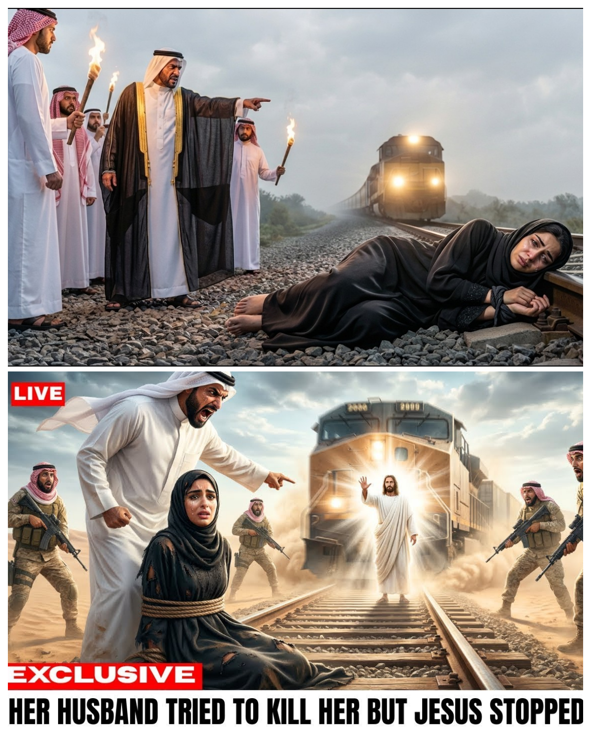 Saudi Princess Chained to Train Tracks for Being Unable to Have Children