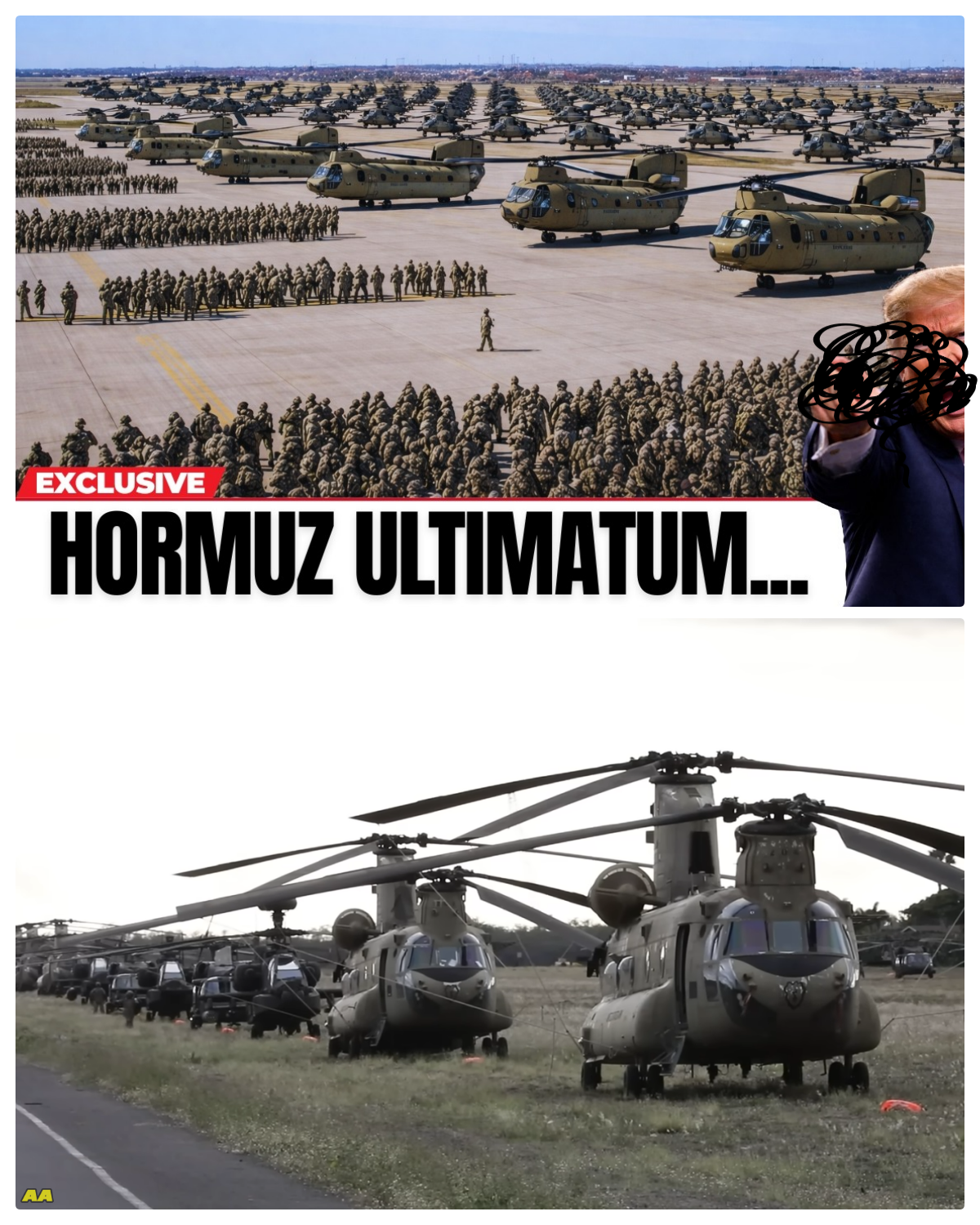 Hormuz ultimatum: CH-47 Chinooks Deploy 4,000 Troops, AH-64 Apaches Unleash Firepower