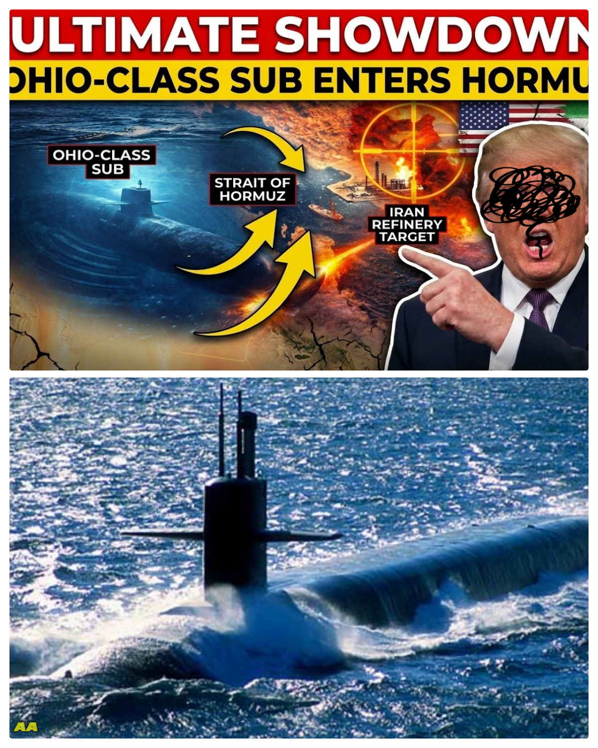 Something MASSIVE Enters Strait… U.S. Ohio Sub Targets Iran’s Final Move