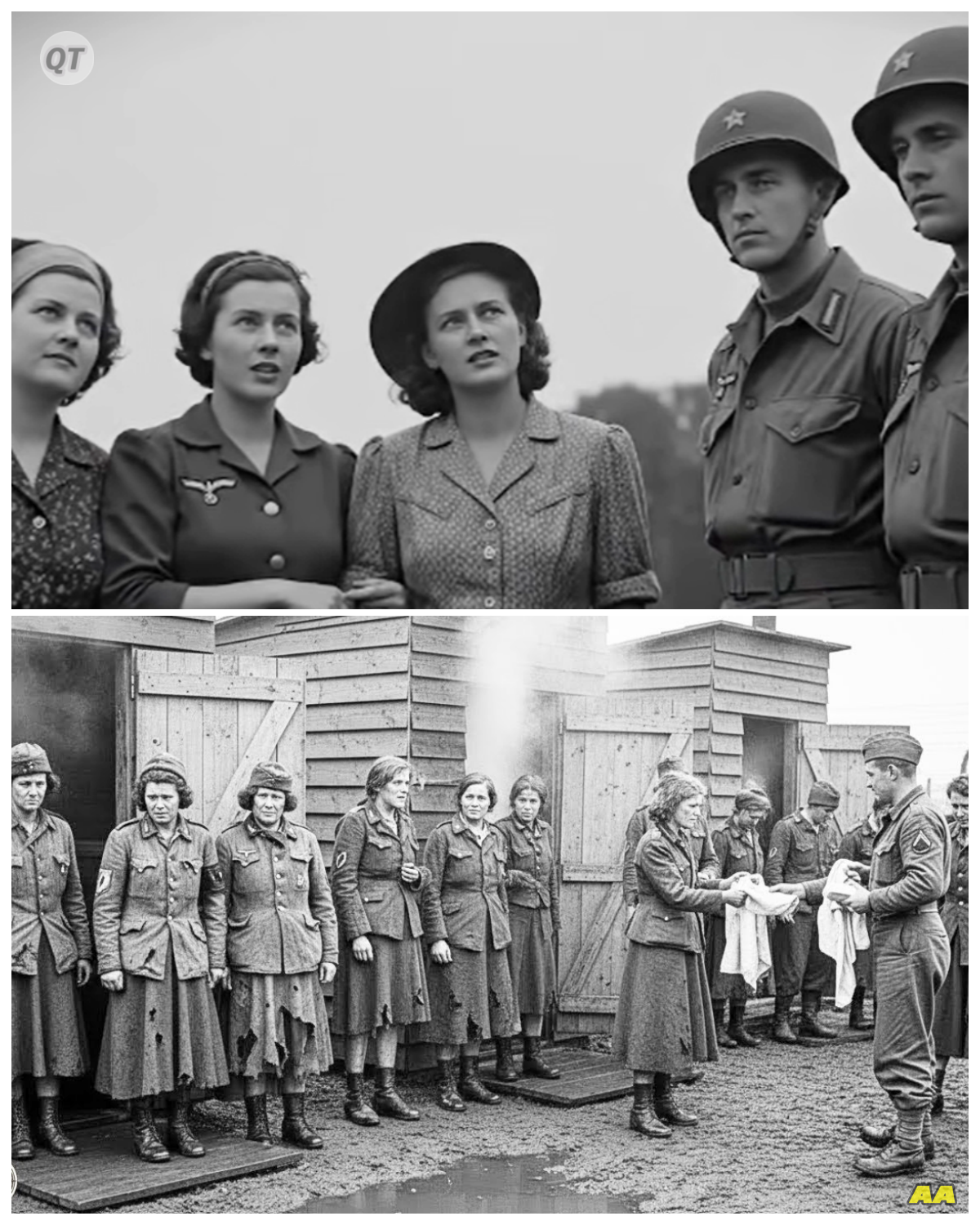 German Women POWs Hadn’t Bathed in 6 Months — Americans Gave Them Fresh Uniforms and Hot Showers-ZZ