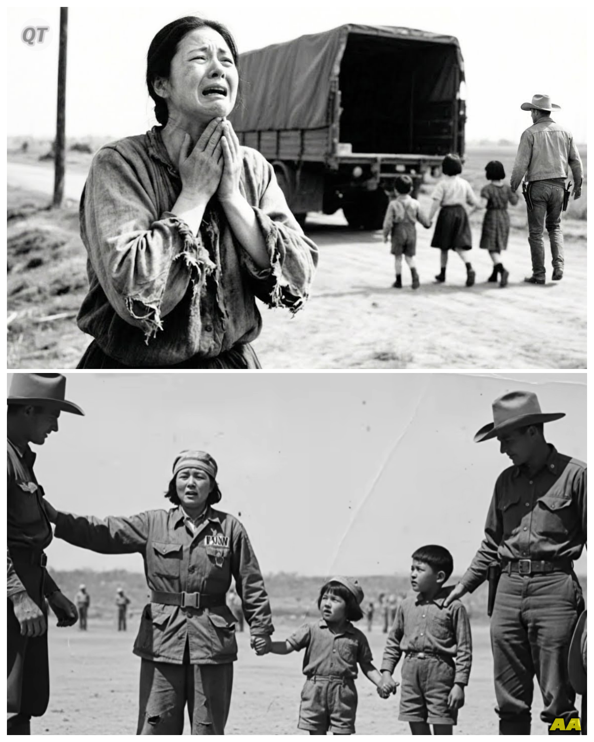 Japanese POW Mother Watched American Cowboys Take Her 3 Children Away — What Happened 2 Days Later-ZZ