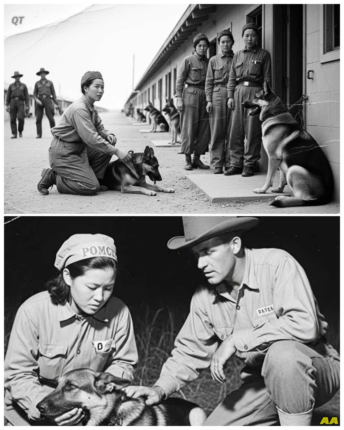 Japanese POW Woman Helped a Wounded Camp Hound — Next Day The Entire Pack Guarded Her Barracks-ZZ