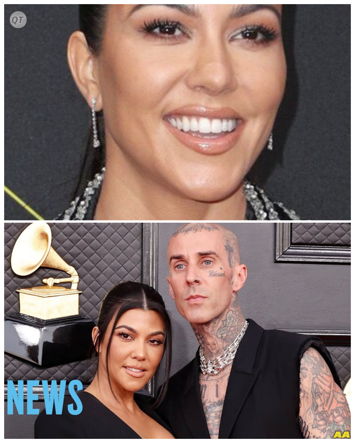 “Kourtney Kardashian and Travis Barker SHOCK FANS with Skeleton Rings Debut for Their Anniversary!” -ZZ  In a jaw-dropping twist that has left fans buzzing, Kourtney Kardashian and Travis Barker have unveiled their unique skeleton rings to celebrate their anniversary! What inspired this edgy choice, and how does it reflect their unconventional love story? Join us as we dive into the details of this bold fashion statement and explore the deeper meanings behind their gothic-inspired celebration of love! -ZZ