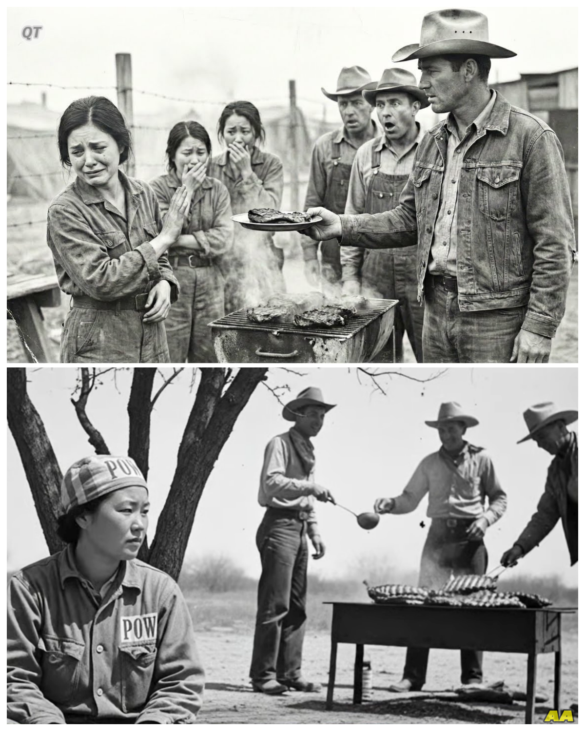 Japanese Woman POW Refused BBQ For 14 Days Straight — When Cowboys Found Out Why, They Went Silent-ZZ