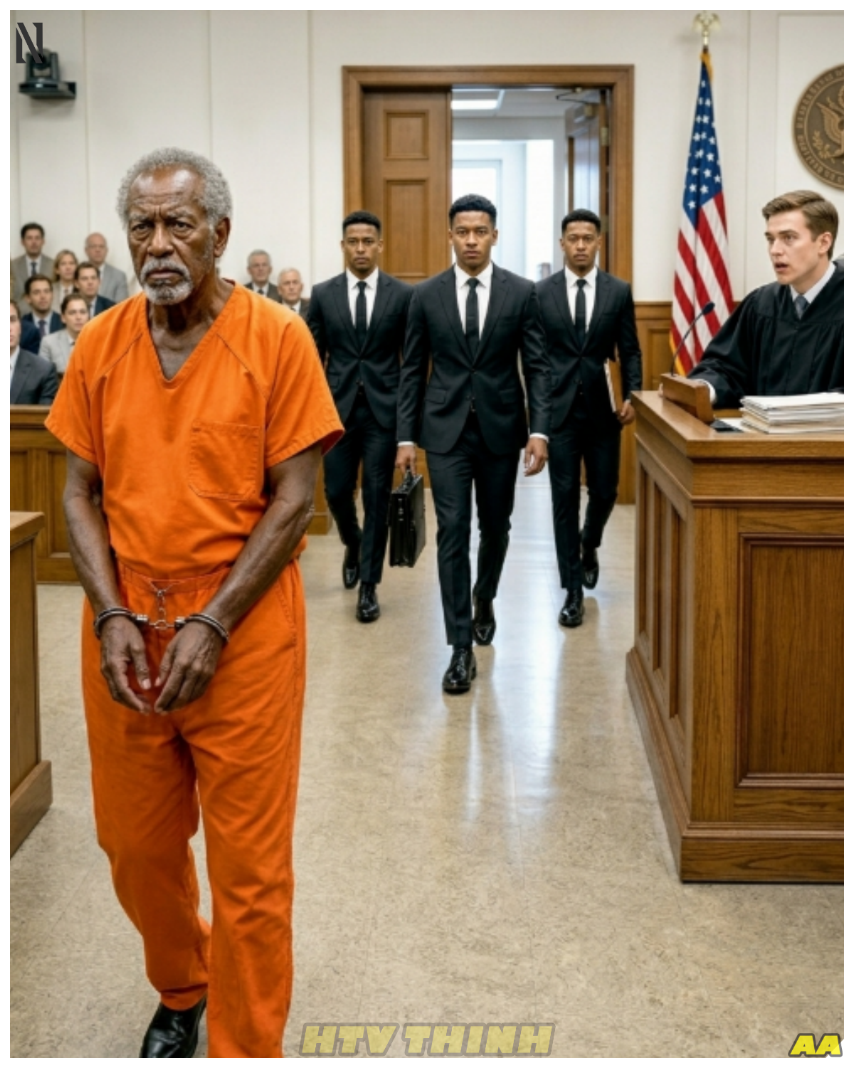 A Poor Janitor Raised Triplet Orphan Boys Alone—20 Years Later, They Walked Into Court to Save Him