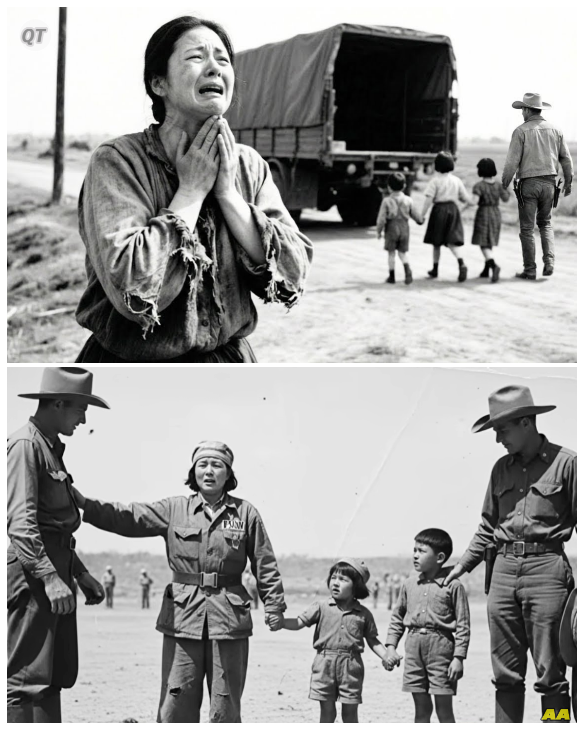 Japanese POW Mother Watched American Cowboys Take Her 3 Children Away — What Happened 2 Days Later-ZZ\