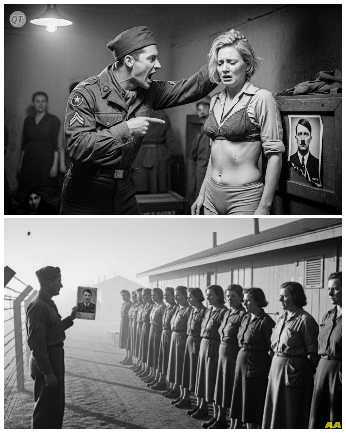 Spit on Your Leader’s Picture! — The Ultimate Insult That Broke German Women POWs-ZZ