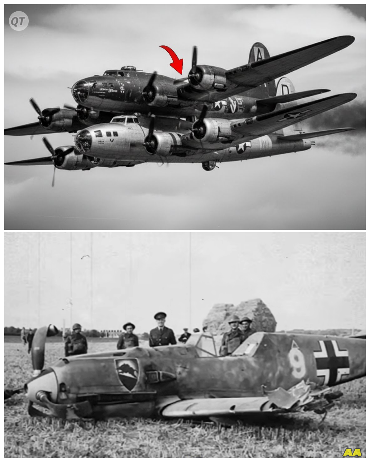 When Two B-17s Crashed at 20,000 Feet — They Flew Stuck Together as One Plane-ZZ