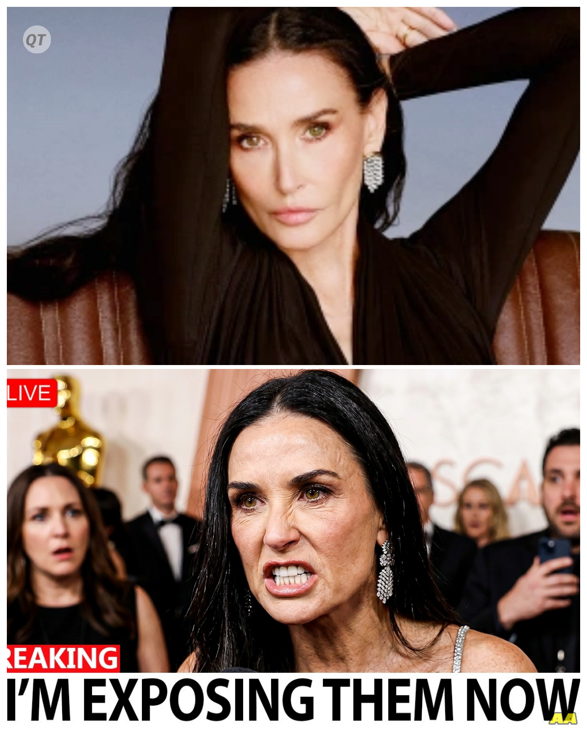 “Demi Moore’s Latest Appearance: A Candid Take on Fame That Shocks Everyone!” -ZZ  In a remarkable display of honesty, Demi Moore spared absolutely no one in her latest public appearance, sharing her unfiltered views on the entertainment industry. What shocking truths did she reveal, and how did they challenge the perceptions of her peers? As we unpack her statements, get ready for an emotional exploration of the complexities of fame, identity, and the courage it takes to speak out. This is a narrative that will resonate with many!