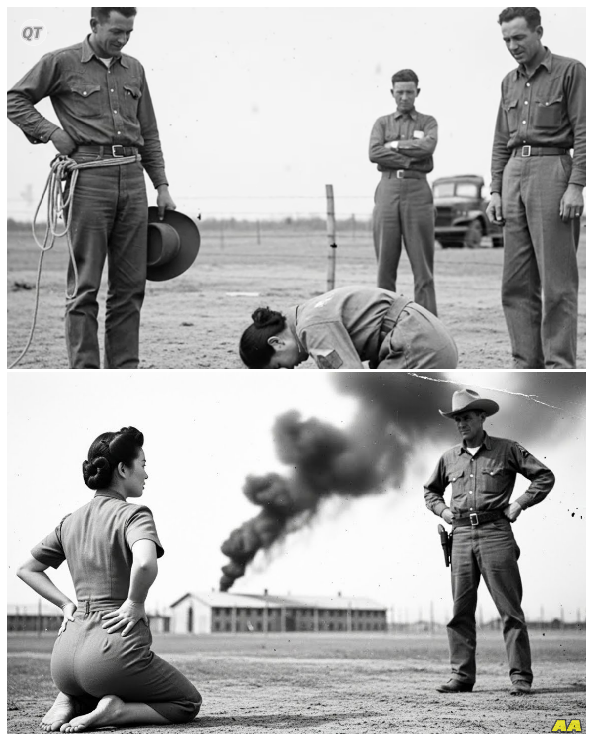 “I’ll Be Your Servant,” Said Surrendered Japanese POW Woman to U.S. Cowboy-ZZ
