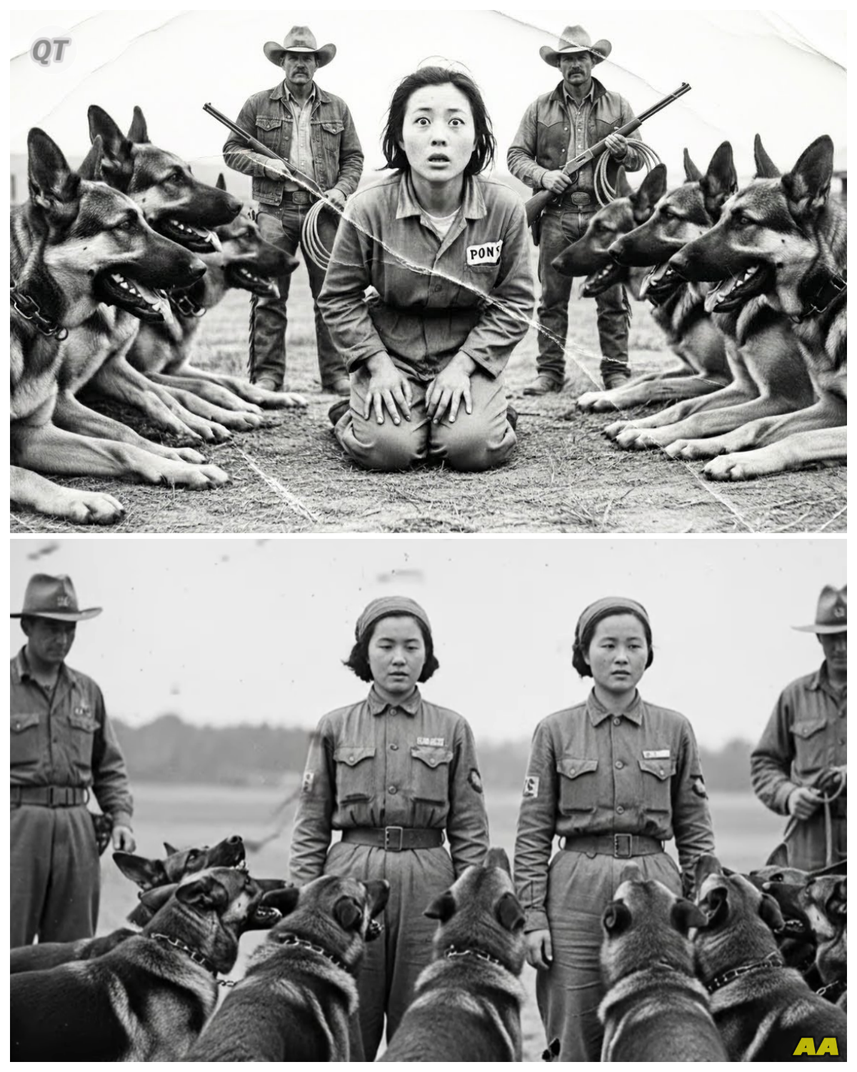 12 Camp Hounds Surrounded Japanese POW Women — What Happened Next Changed Their Lives-ZZ