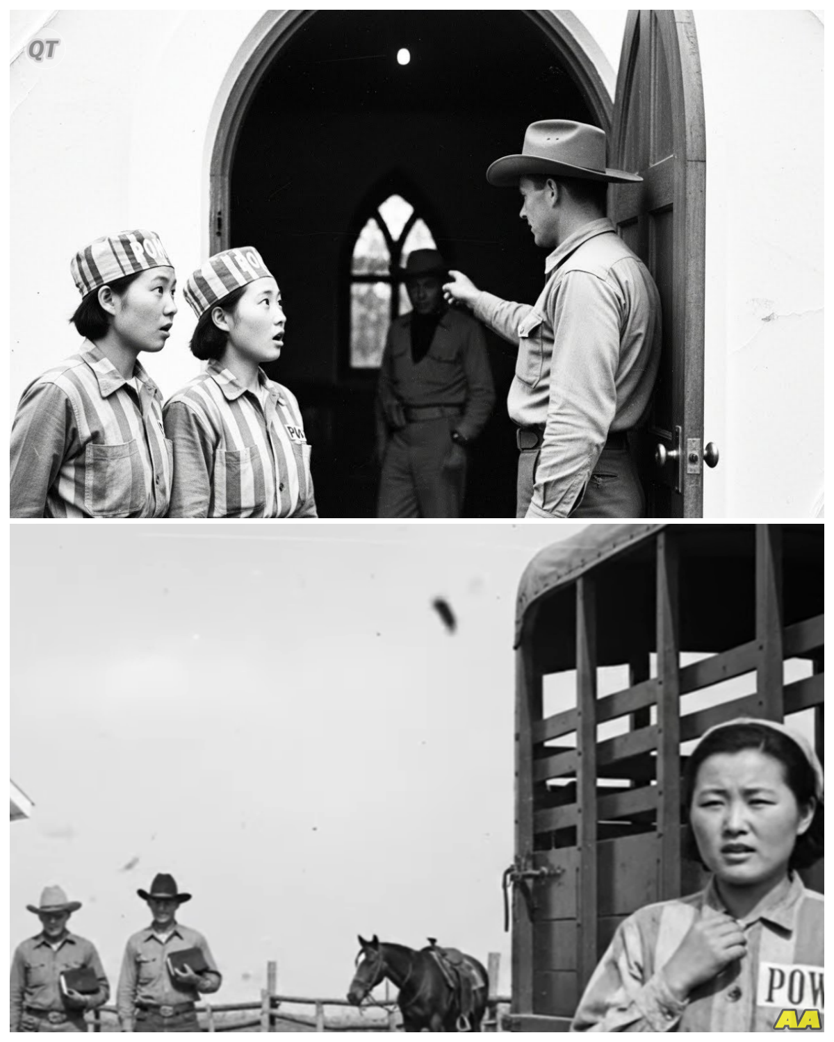 Japanese Female POWs Shocked When Cowboys Invited Them for Sunday Service at Texas Ranches\-ZZ