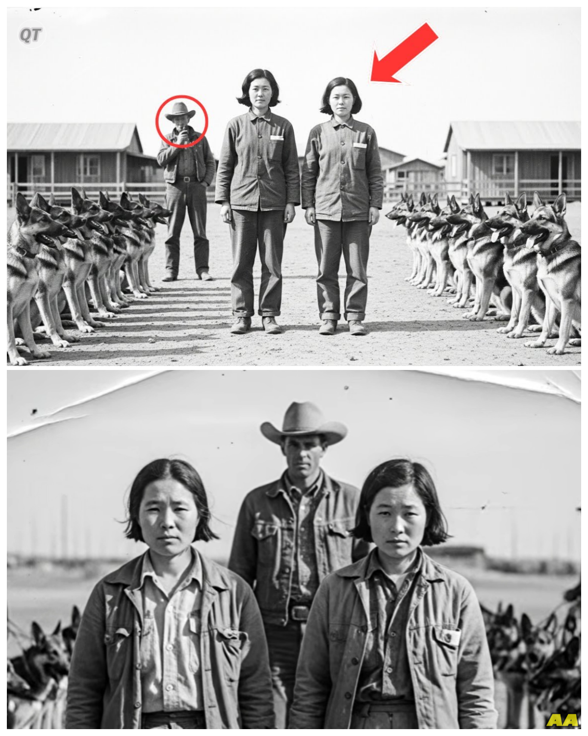 14 Camp Hounds Surrounded Japanese POW Women — What They Did Next Left Cowboys Speechless-ZZ