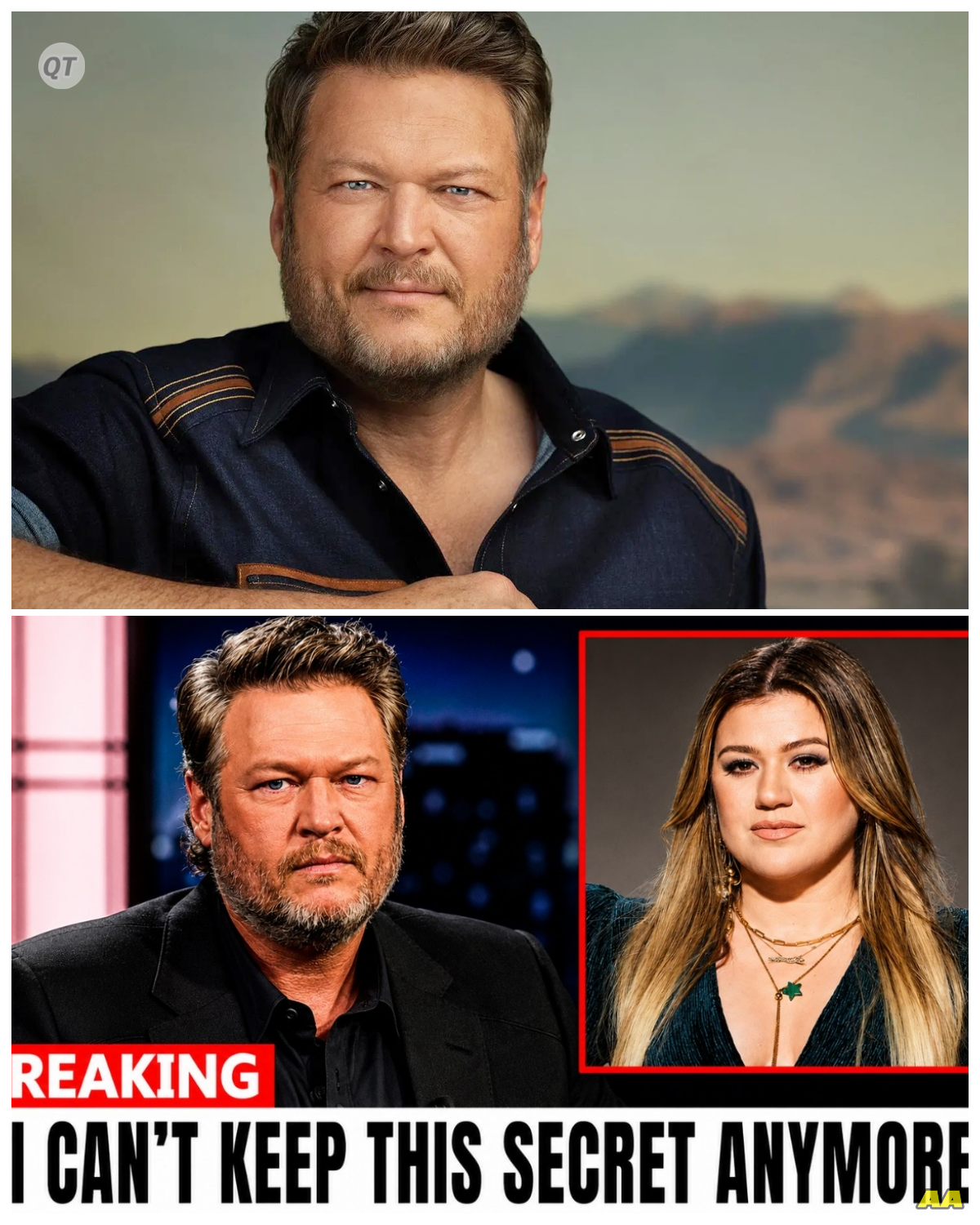 “Blake Shelton’s Shocking Revelation: The Truth About Kelly Clarkson Finally Exposed!” -ZZ  In an explosive moment that has fans buzzing, Blake Shelton opens up about his relationship with Kelly Clarkson, revealing truths that have been shrouded in mystery for years. What secrets did he unveil about their dynamic, and how has their friendship evolved over time? As Shelton candidly shares his thoughts, prepare for a riveting narrative filled with unexpected twists, heartfelt moments, and the realities of working alongside one of music’s biggest stars. This revelation is bound to change the way you view their bond!