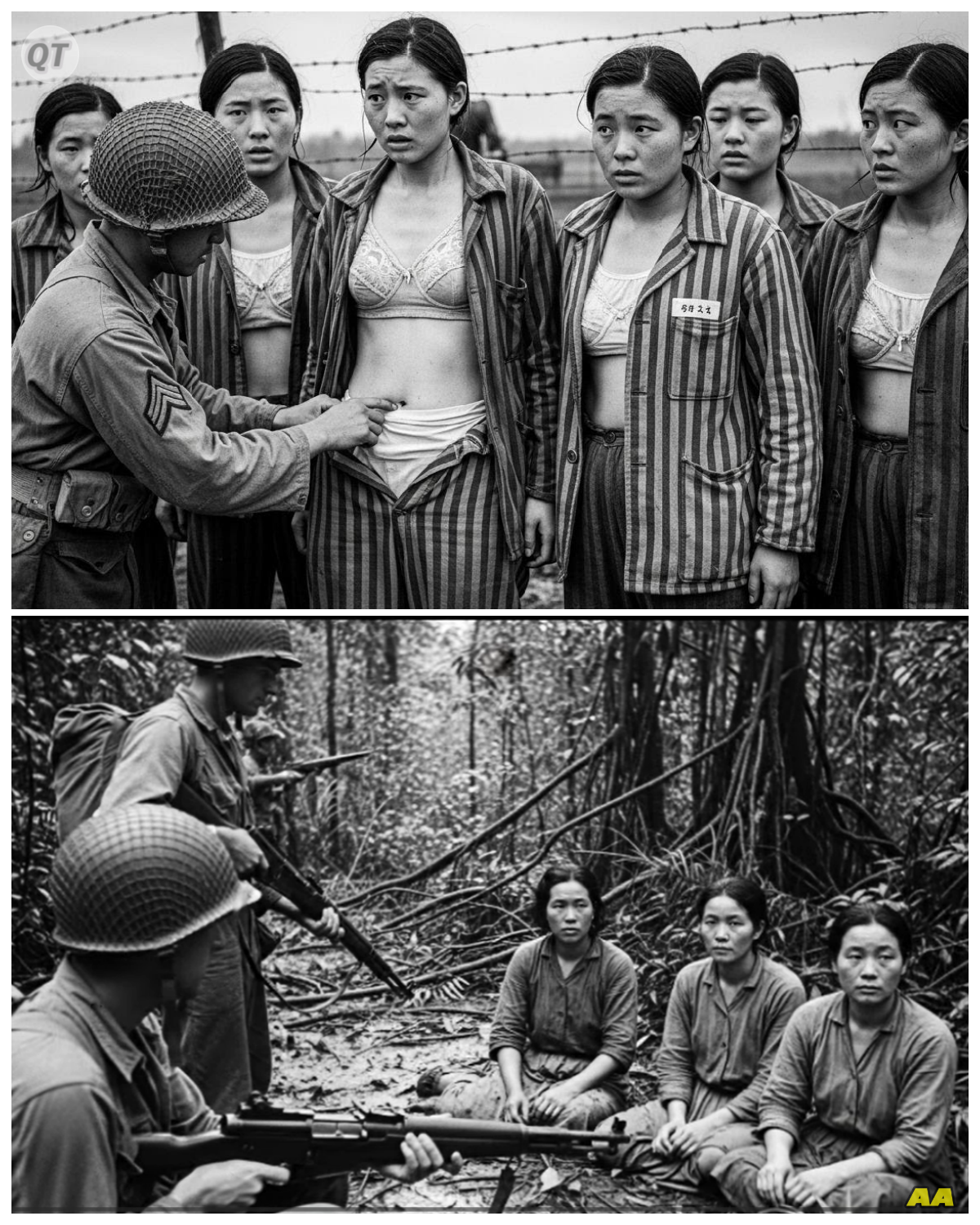 They Made Us Wear Striped Uniforms — The Dehumanizing Act That Crushed Japanese Women POWs-ZZ