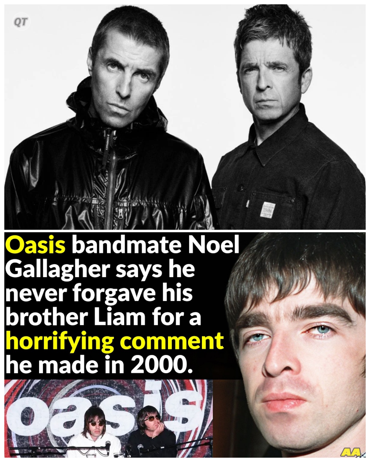 “The Unraveling of Oasis: The Feud That Shook the Music World!” -ZZ  In a captivating exploration of one of rock’s most notorious feuds, we delve into the conflict that ultimately tore Oasis apart. The Gallagher brothers’ tumultuous relationship was marked by explosive arguments and public spats that left fans in disbelief. What shocking revelations have surfaced about their rivalry, and how did it lead to the end of an era? Prepare for an emotional journey through the highs and lows of a band that defined a generation!