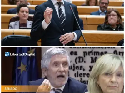 ¡Caos total tras el brutal interrogatorio a Marlaska en el Senado por el caso mascarillas, desnudando internas de la tarde, pactos de madrugada y una feroz rosca de poder que el Ministerio del Interior ocultó con farsas en todo internet! El silencio sepulcral de los secretarios de la tarde tras el careo en la Cámara Alta destapó una descomunal olla de presión en los despachos de madrugada mientras el chat de la transmisión en vivo ardía desmantelando los discursos oficiales del bando. “El que siembra vientos de hipocresía corporativa desde las alturas con gacetillas de la tarde pretendiendo tapar un golpe parlamentario de esta magnitud en vivo, cosecha tempestades de una réplica institucional implacable.” Las sospechas quebraron el entorno. La historia completa está en los comentarios a continuación.