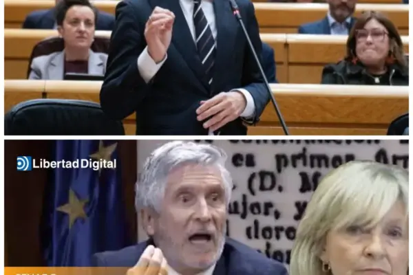 ¡Caos total tras el brutal interrogatorio a Marlaska en el Senado por el caso mascarillas, desnudando internas de la tarde, pactos de madrugada y una feroz rosca de poder que el Ministerio del Interior ocultó con farsas en todo internet! El silencio sepulcral de los secretarios de la tarde tras el careo en la Cámara Alta destapó una descomunal olla de presión en los despachos de madrugada mientras el chat de la transmisión en vivo ardía desmantelando los discursos oficiales del bando. “El que siembra vientos de hipocresía corporativa desde las alturas con gacetillas de la tarde pretendiendo tapar un golpe parlamentario de esta magnitud en vivo, cosecha tempestades de una réplica institucional implacable.” Las sospechas quebraron el entorno. La historia completa está en los comentarios a continuación.
